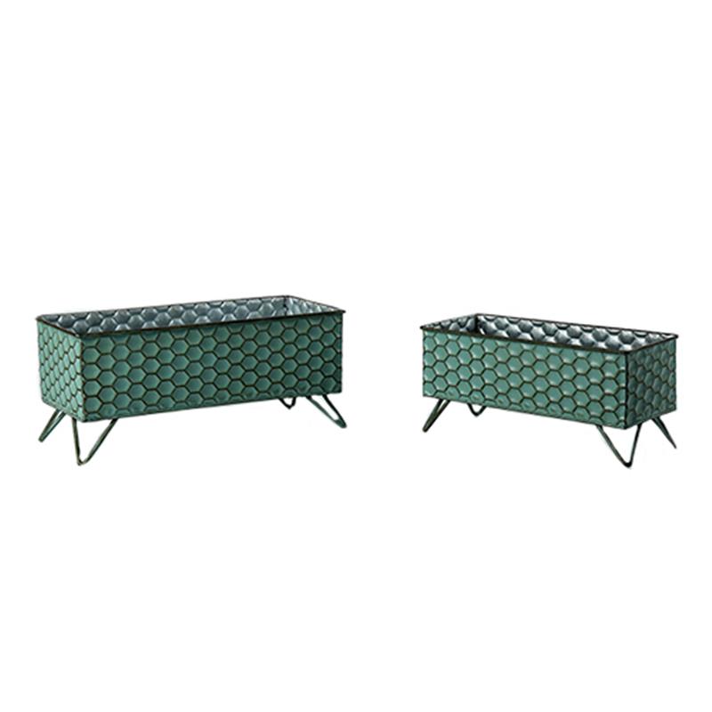 Set Of 2 Oblong Planters