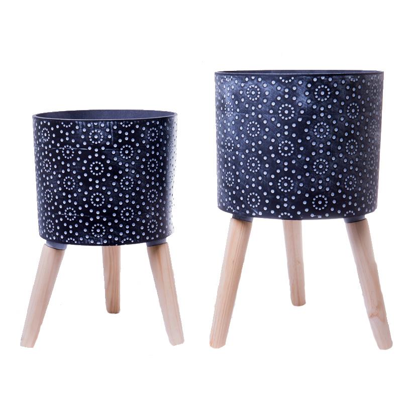 Set of 2 Tripod Planters