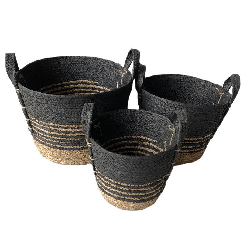 Set 3 Baskets - Black