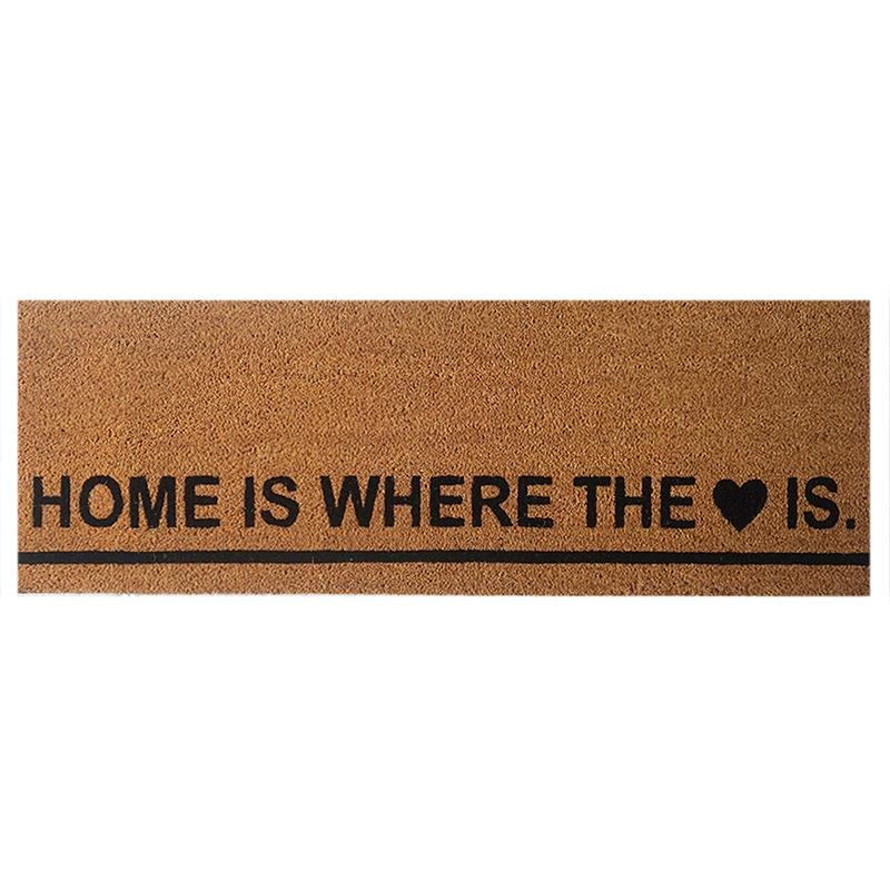 Home Heart DoorMat Long