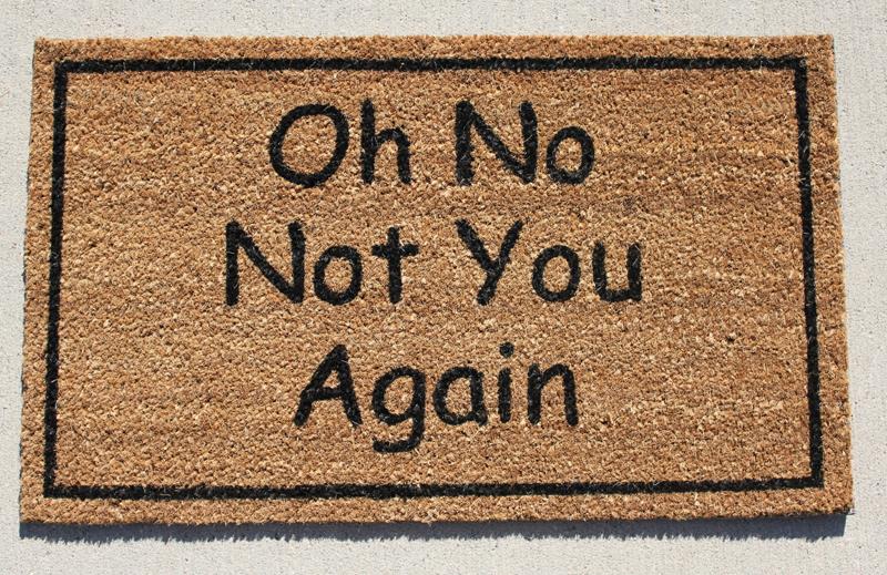 Not You Again DoorMat