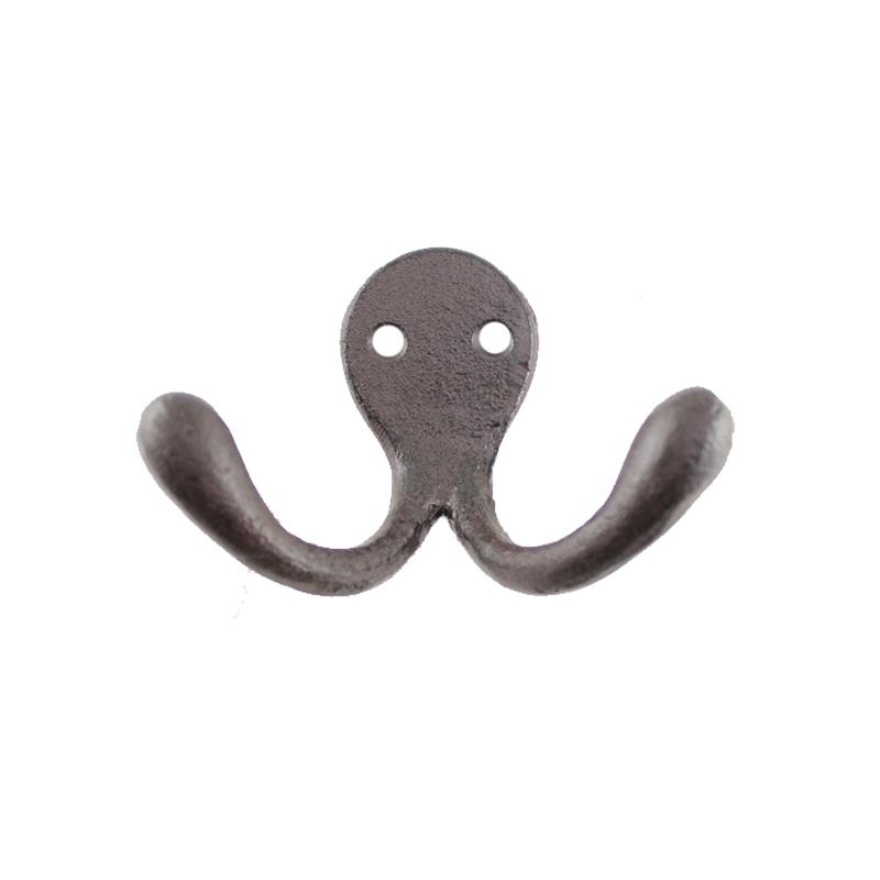 Cast Iron Double Wall Hook   +