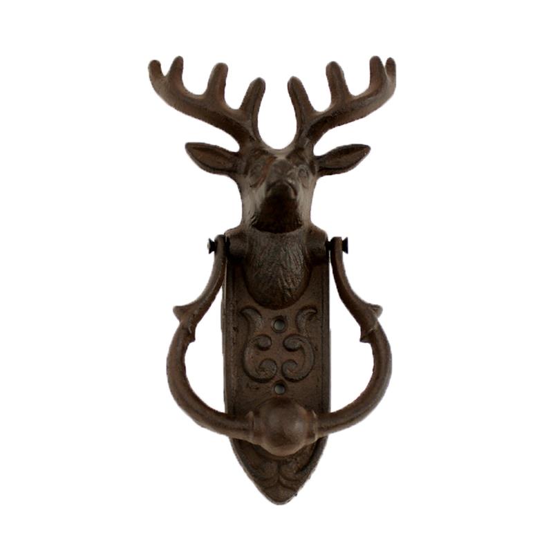 Cast Iron Deer Door Knocker =