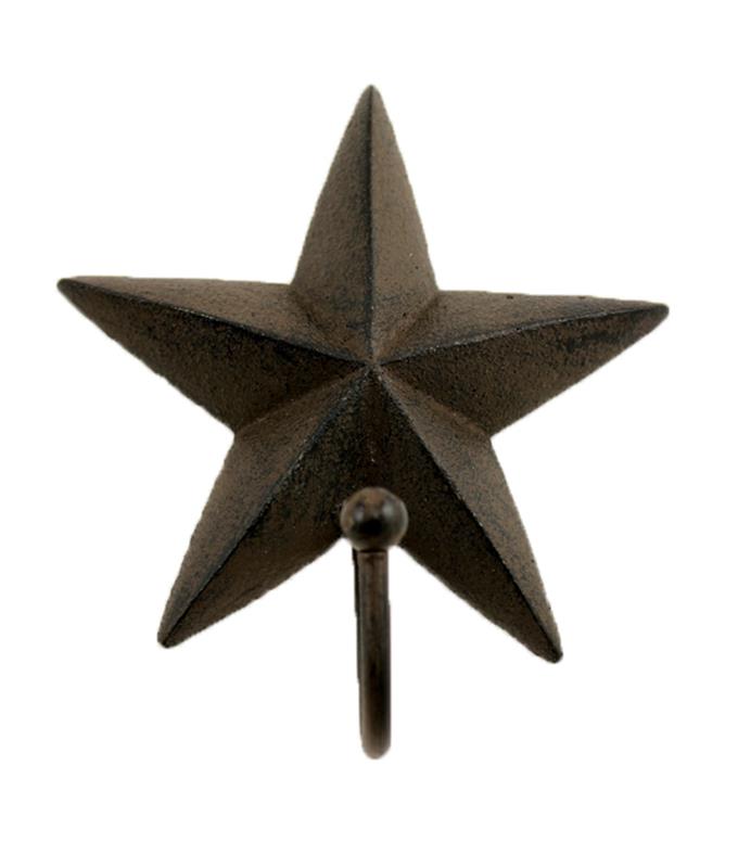 Cast Iron Star Hook         =+