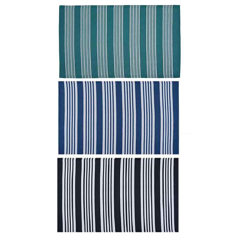 3 Ast Outdoor Rug Beach Stripe