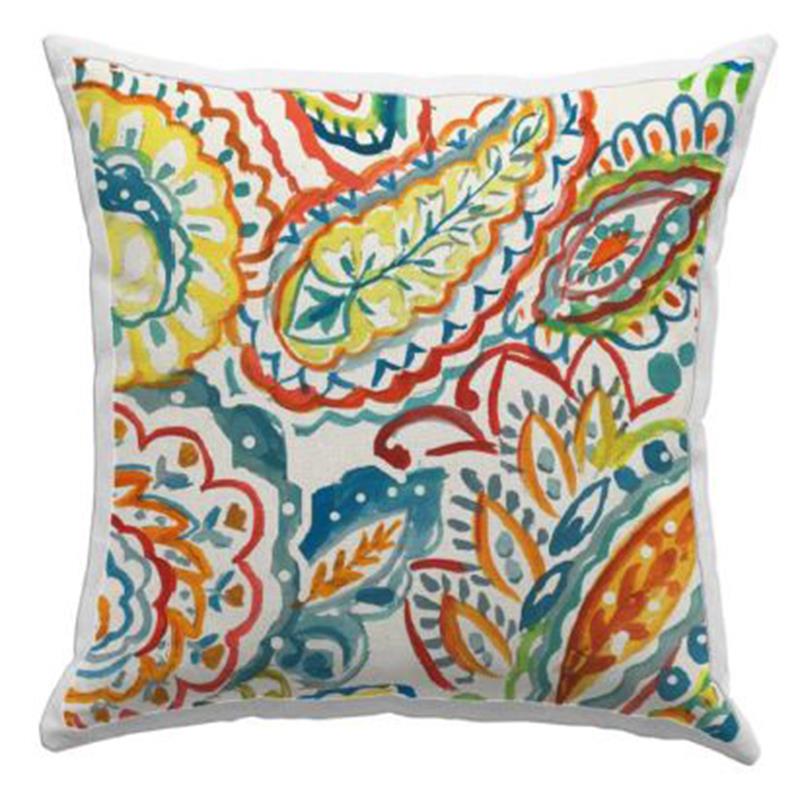 Outdoor Pillow Multi Paisley