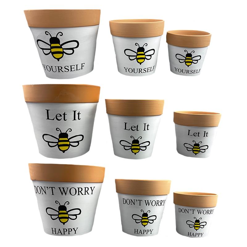 Set 3 Asst Bee Planters