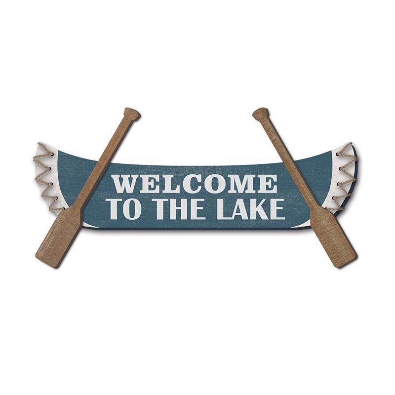 Welcome Canoe Sign