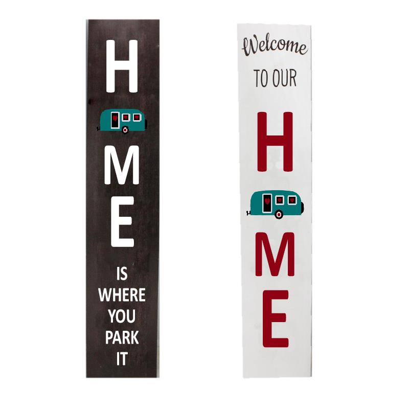 Reversible Camper Porch Sign