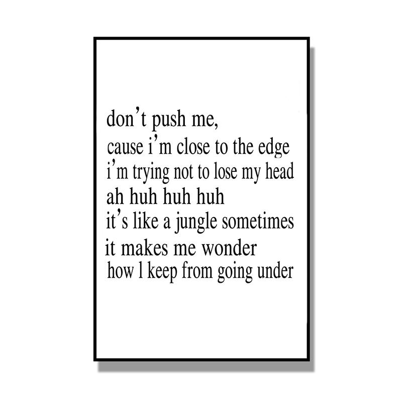 The Message lyrics print