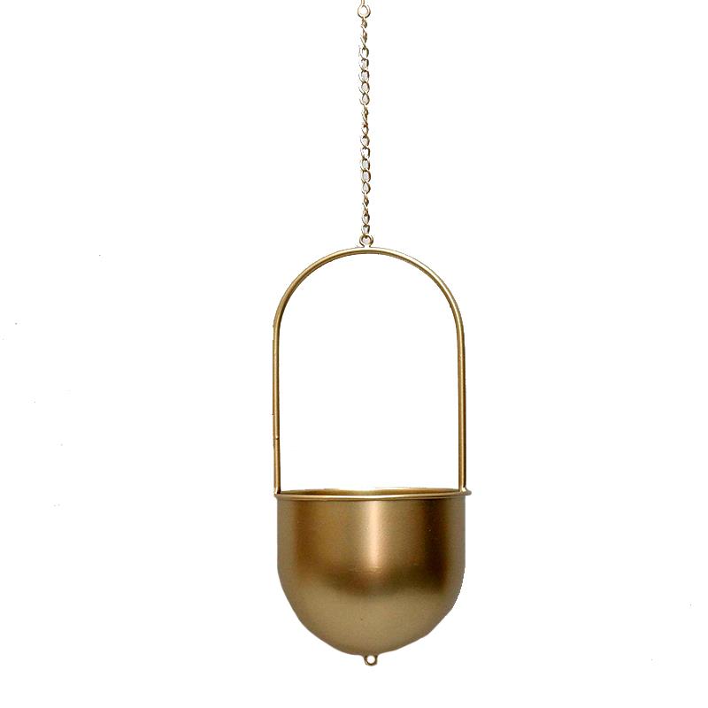 Hanging Planter Gold