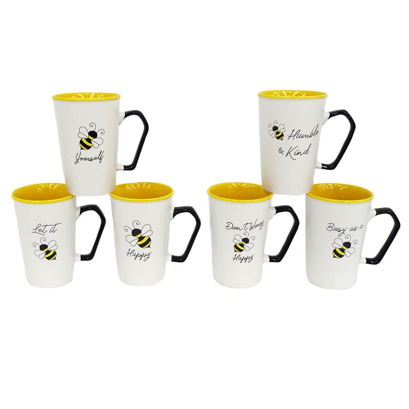 Bee Mug 6 Assorted - 12 oz