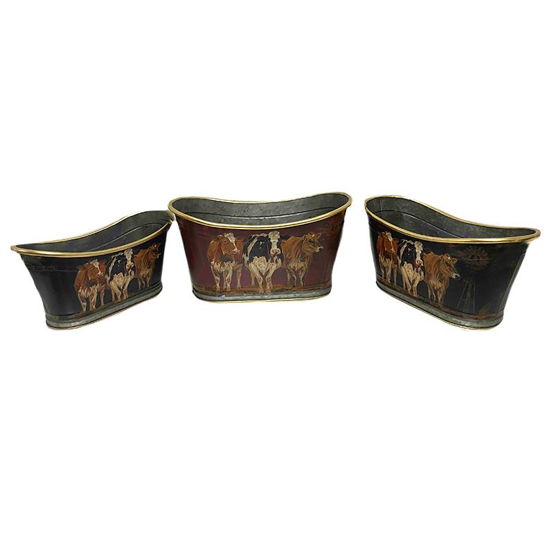 S/3 Cow Planters