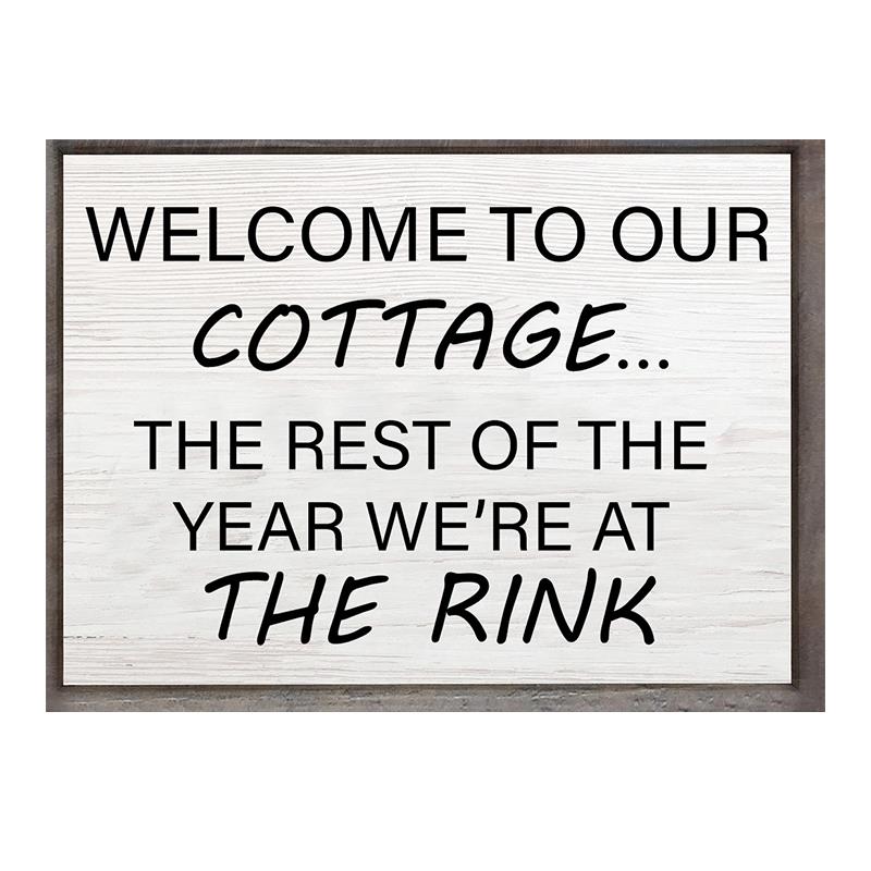 Cottage Hockey Sign