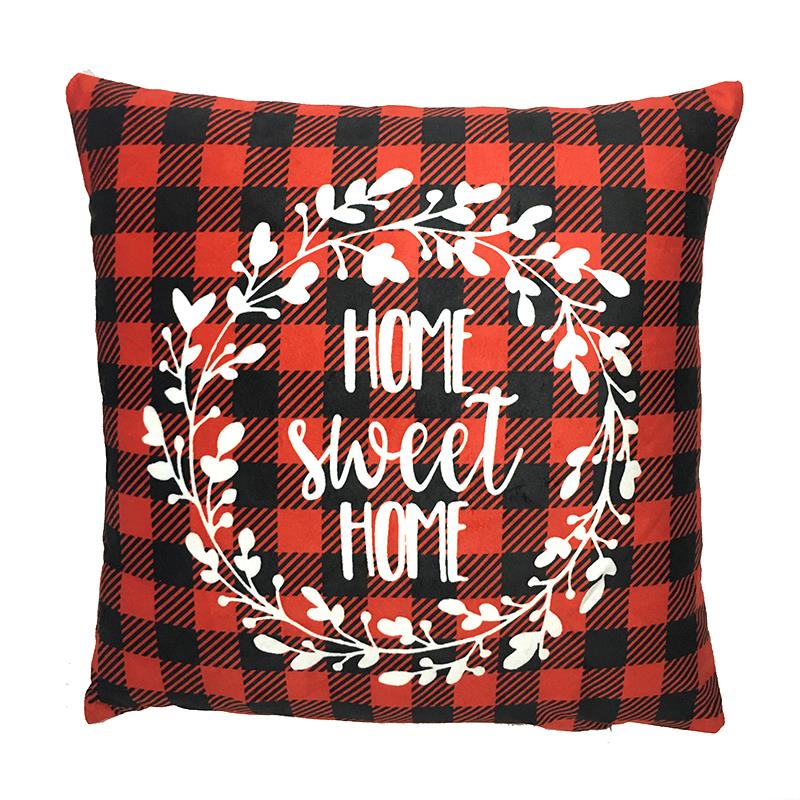 Pillow Home Sweet Home Red