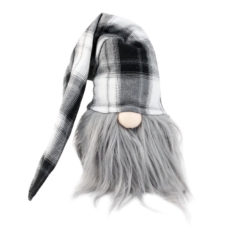 Gnome Black & White Plaid