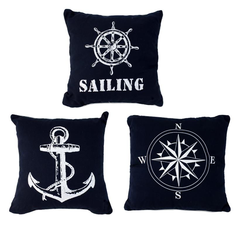 3 Asst. Nautical Pillows