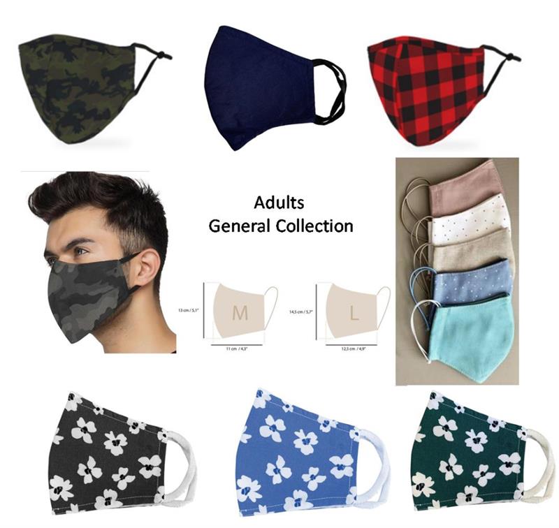 Asst Adult Cotton Masks