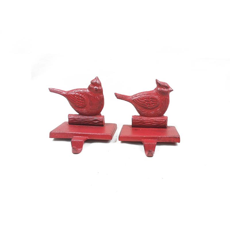 2 Ast Stocking Holder Cardinal