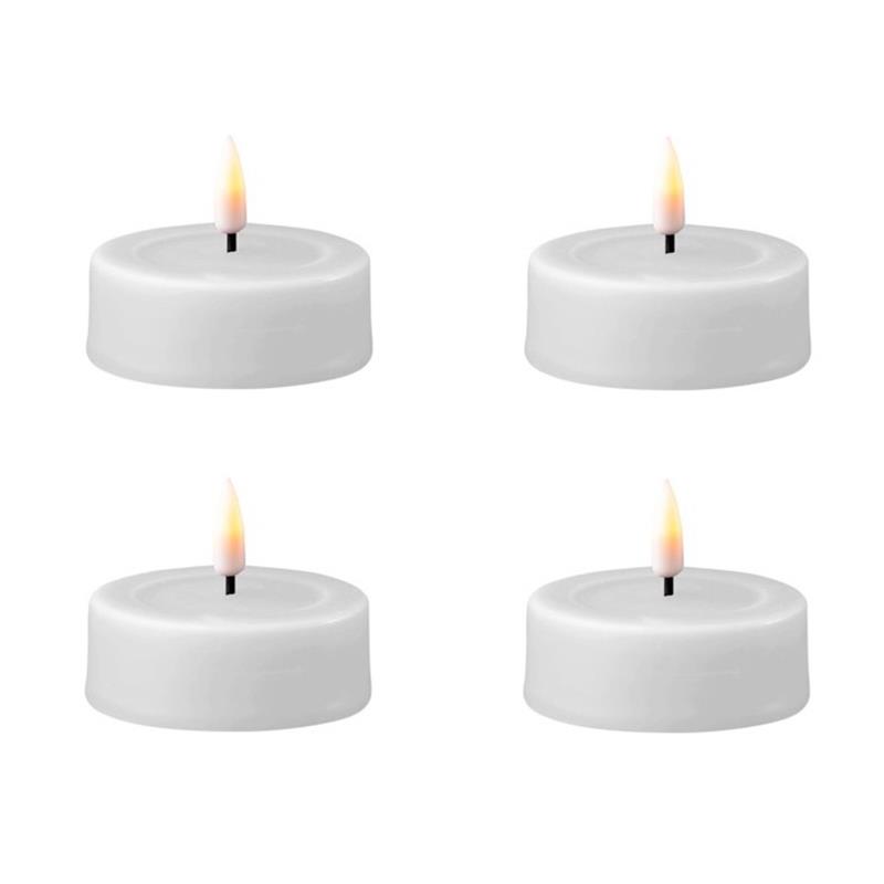 WHITE LED JUMBO TEALIGHT 2.5