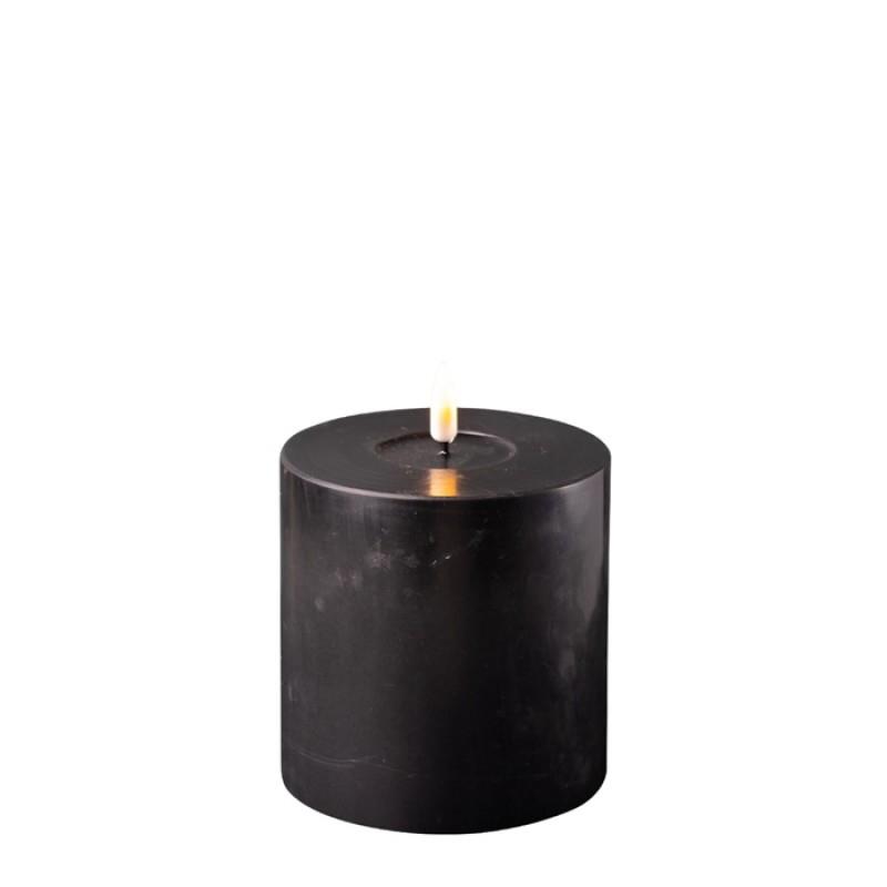 BLACK LED CANDLE 4x4 INCH