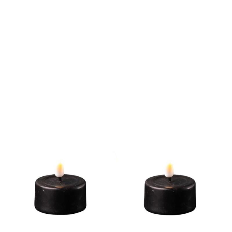 BLACK LED TEALIGHT 1.65