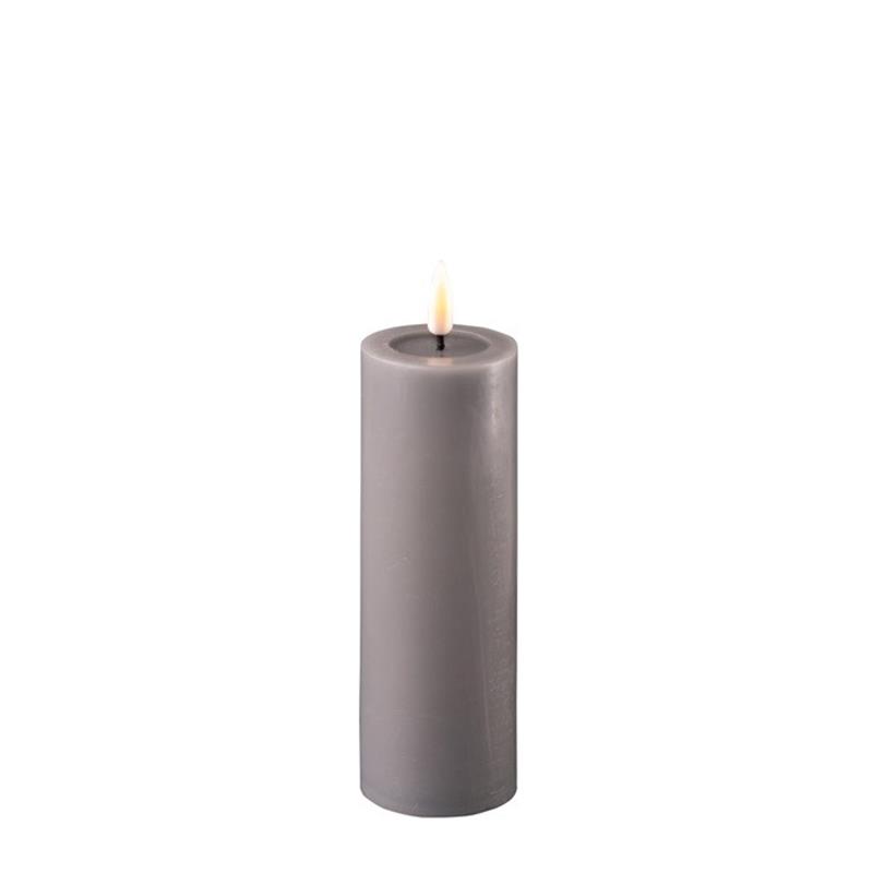 GREY LED CANDLE 2x6 INCH