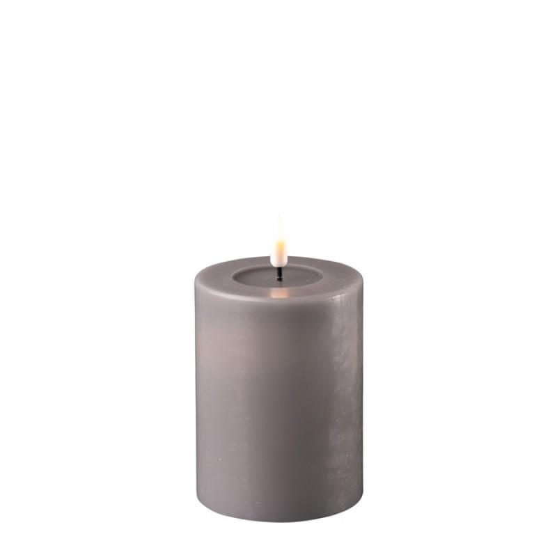 GREY LED CANDLE 3x4 INCH