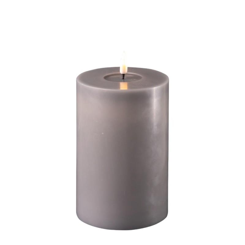 GREY LED CANDLE 4x6 INCH