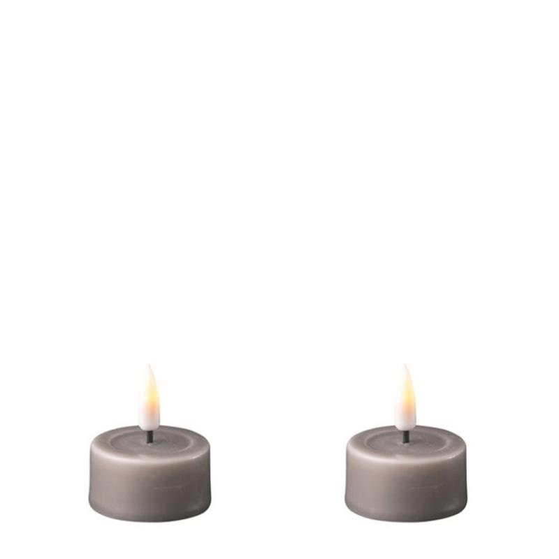 GREY LED TEALIGHT PAIR 1.65x1