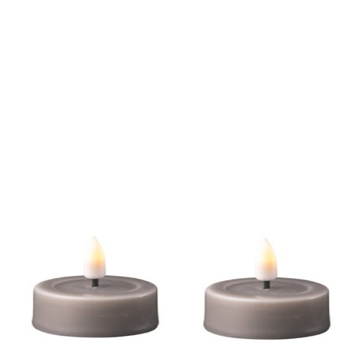 GREY LED JUMBO TEALIGHT 2.5