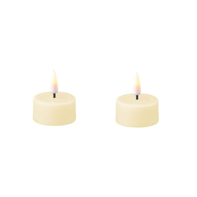 CREAM LED TEALIGHT PAIR 1.6