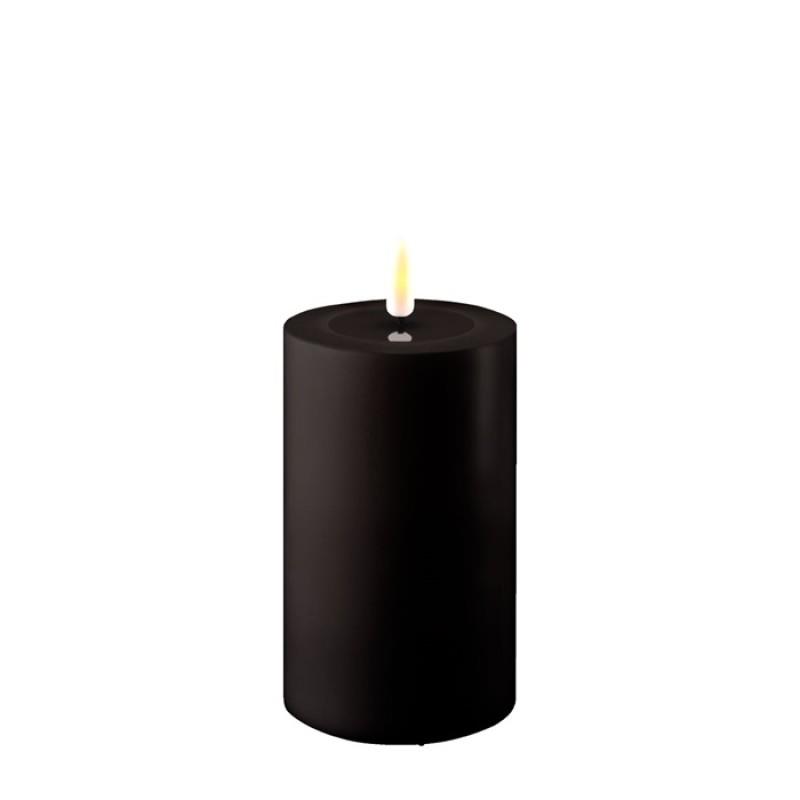 BLACK OUTDOOR LED CANDLE 3x5