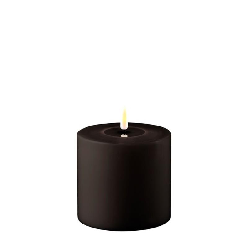 BLACK OUTDOOR LED CANDLE 4x4